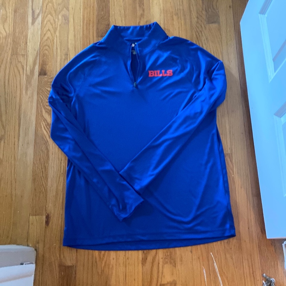 Buffalo bills 3/4 zip- light weight, worn once